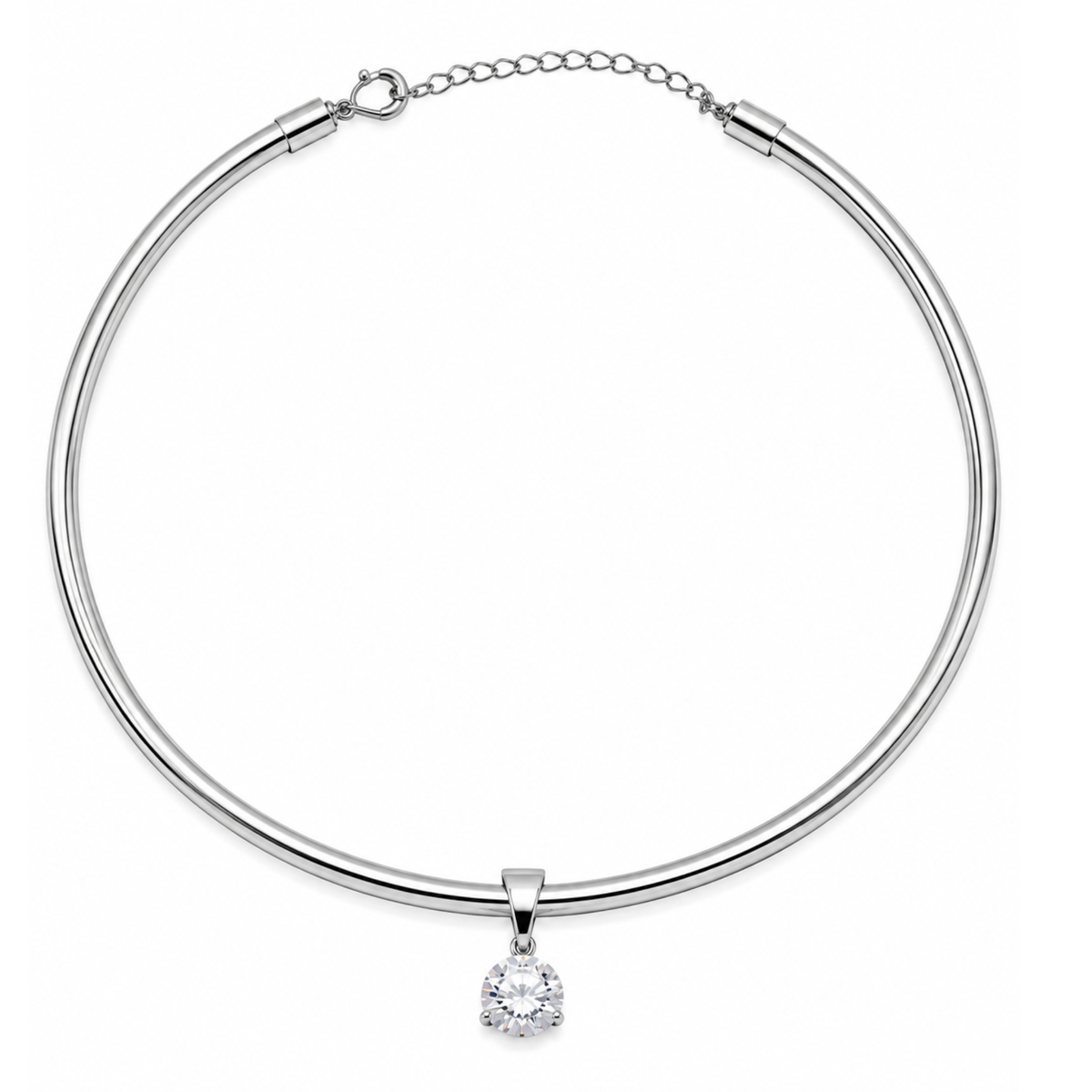 Collar rijido con piedra