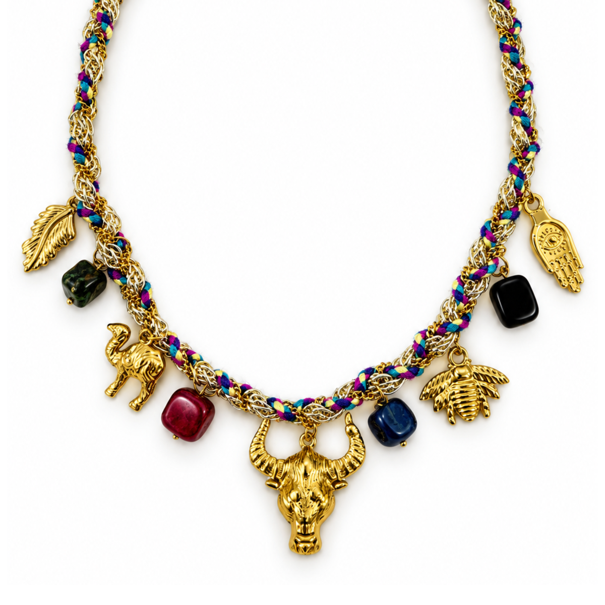Collar tejido toro