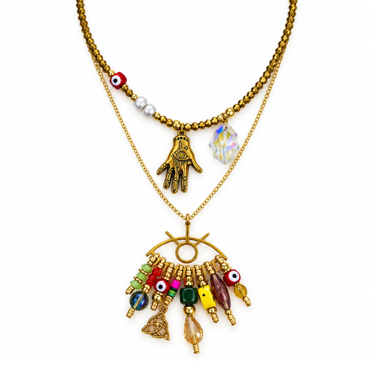 Collar dijes y colores