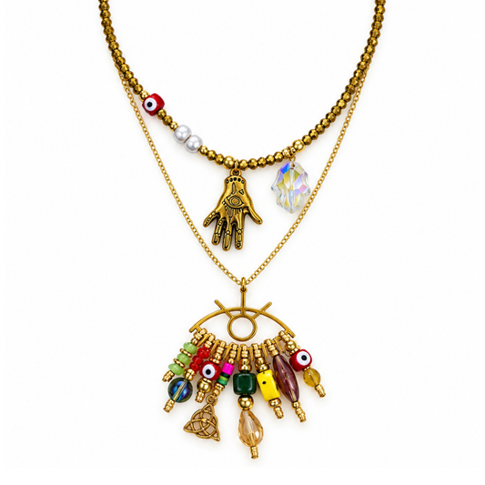Collar dijes y colores