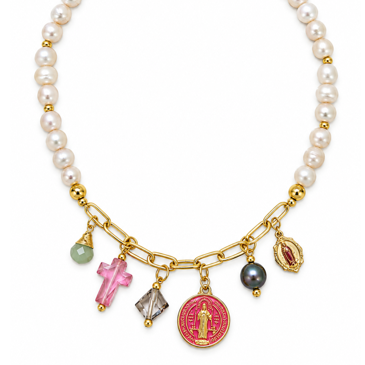 Collar dijes virgen