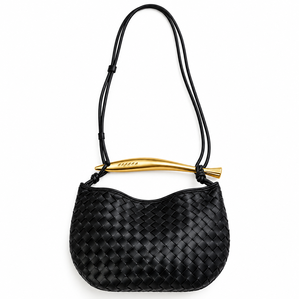 Bolsa negra inspiración bottega