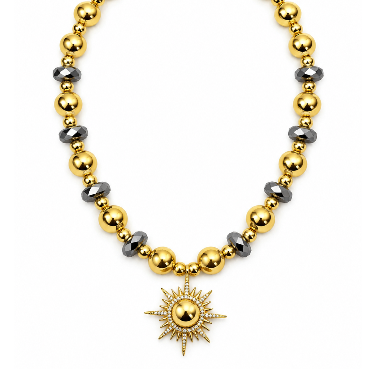 Collar bicolor estrella