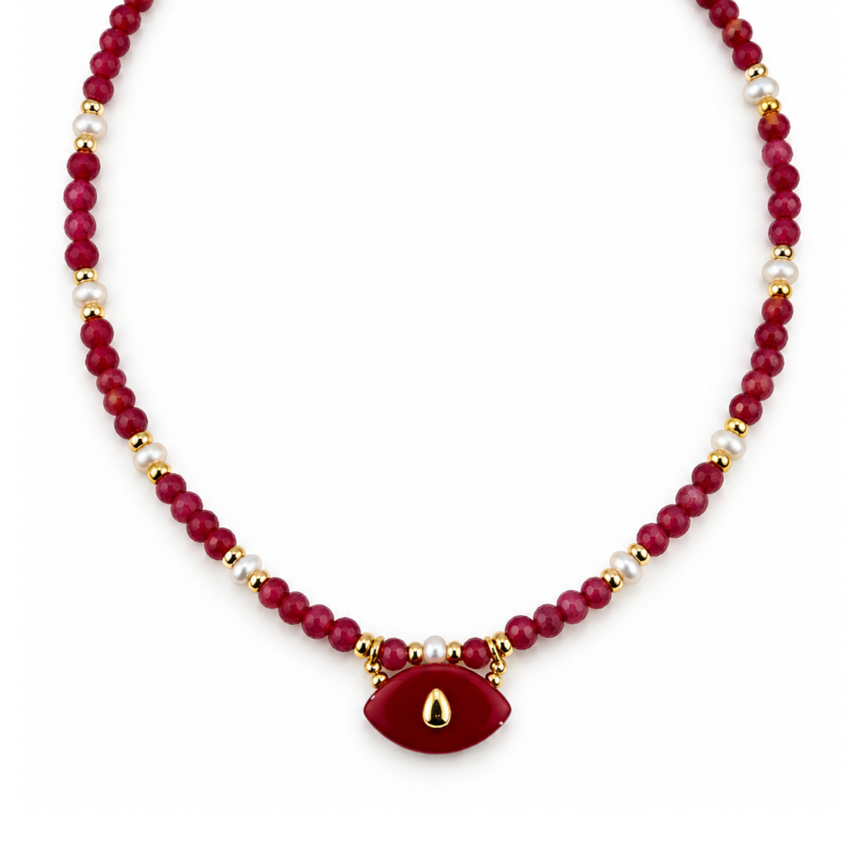 Collar piedra roja