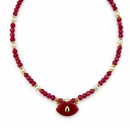 Collar piedra roja