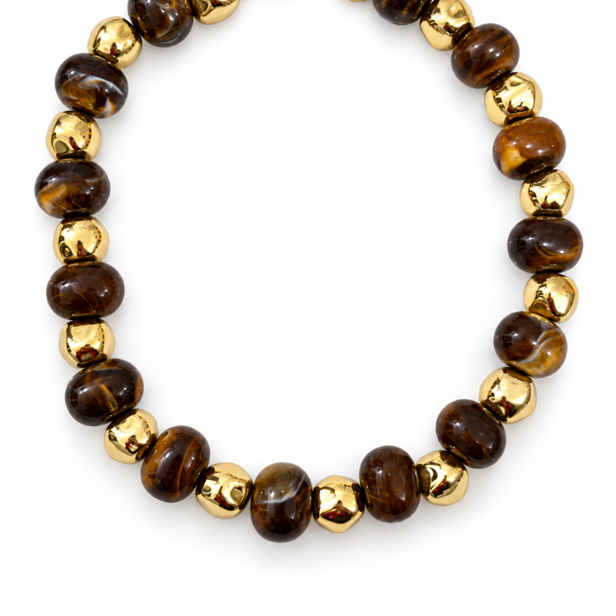 Collar bolas cafe