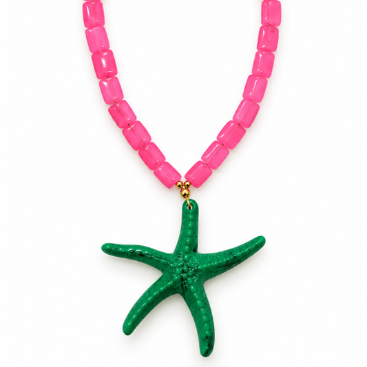 Collar estrella verde