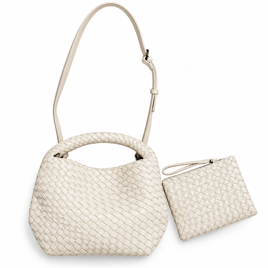 Bolsa tote de cuero sintético con monedero