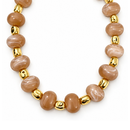 Collar bolas cafe