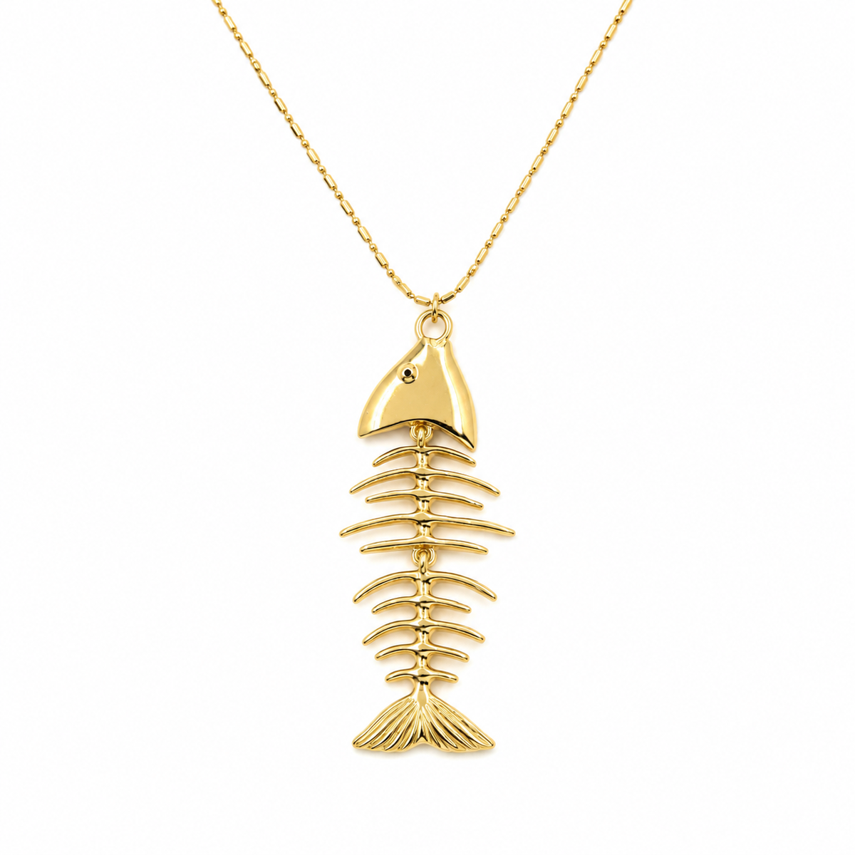 Collar esqueleto pescado